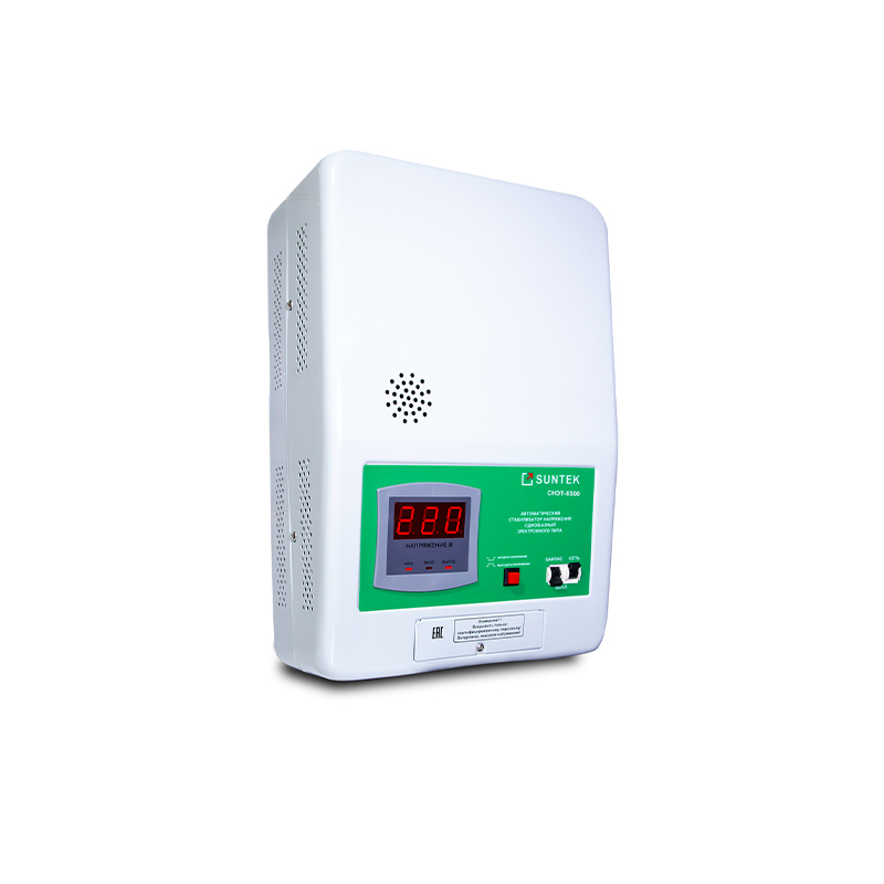 Стабилизатор напряжения SUNTEK 8500 ВА, морозостойкий
