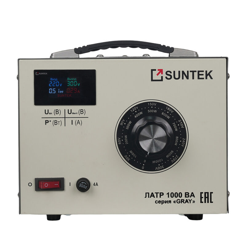 LATR-SUNTEK-GRAY-1000-VA-1 Лабораторный автотрансформатор ЛАТР SUNTEK GRAY. Купить ЛАТР
